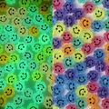 Perline a fiore sorridente luminose in acrilico per creazione di gioielli fai da te - Faccia sorridente fiore