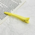 Matte yellow seamless hair clip for women, professional long non-slip styling hairpin - 11.8cm / Warm Yellow