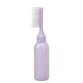 Purple hair coloring bottle with comb nozzle applicator and measurement scale marks - Side Comb Bottle / Purple