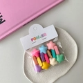 Sternförmige Haarspangen in matten Pastellfarben mit professioneller Kartenverpackung - Sternförmige Entenschnabelklemme