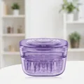 Purple scalp applicator comb with 15ml capacity scale for hair growth serum application - Purple (with Syringe)