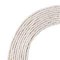 Cuentas de arcilla blanca de 4mm para joyería DIY pulseras y collares hechos a mano - Blanco