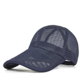 Casquette de baseball en maille bleu foncé avec design léger pour protection solaire - XL(59-62CM) / Bleu foncé