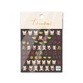 Close-up of 5D cartoon tiger nail art stickers with lucky gold and red patterns - 2022 Tiger Year Auspicious Style (to1095)