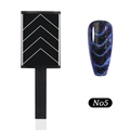 Cat eye nagelmagneet voor 3D-golfpatronen en galaxy-effect professionele manicure - V-Vorm Stijl (N05)