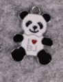 Panda alloy charm with I Love BJ enamel design for DIY jewelry and keychains - Panda 22