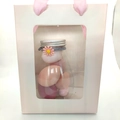 Pink and purple makeup sponges in a clear bottle with a decorative matching gift bag - Pink Series 6 Pcs With Handbag