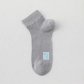 Men's cooling mint mesh socks in grey, thin breathable low cut summer ankle style - One Size / Medium Grey