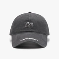 Cappello da baseball grigio scuro con ricamo 3D 'be' e dettaglio sulla visiera - Regolabile / grigio scuro
