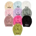 Bonnets turban pour bébé avec grands nœuds en dix couleurs variées pour nourrissons - 10 Couleurs Mélangées