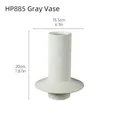Moderne minimalistische graue Keramikvase mit gebürsteter Textur und 20 cm Höhe Design - HP885 Gebürstete graue Vase