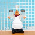 Chef figurine spice holder with glass seasoning bottles, height 20cm and width 12cm - 98920 Chef Spice Jar