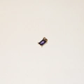Rectangle purple birthstone pendant with 18K gold plated stainless steel setting - February-Pendant(Amethyst)