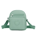 Sac Bandoulière en Nylon Vert Petit Sac Casual Pochette Téléphone Voyage Sac Quotidien - Vert