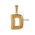 Gold D / 2pcs/pack