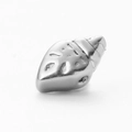 Silver hollow conch shell bead in stainless steel for DIY jewelry making - 6# Hollow Conch / Steel