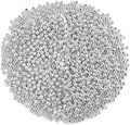 Macro shot of silver metal round spacer beads for jewelry making and craft projects - 4mm 1200pcs/pack / Silver