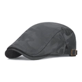 Grijze camouflage pet met ademend mesh en metalen gesp voor optimale zonbescherming - Verstelbaar / donkergrijs