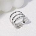 Silver Triple Layer Twist Style (JR080)