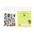 Waterproof transparent PET stickers pack with 40pcs realistic insect designs for DIY journals - Insect