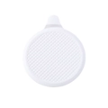 Copri scarico in silicone bianco con motivo geometrico e maniglia per filtrare i capelli - Tappo per l'Acqua in Silicone Bianco