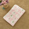 Pink flannel pet blanket with white elephant patterns and soft fuzzy texture - Pink Cartoon Elephant