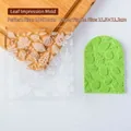 Leaf pattern fondant mold with 10x10cm floral design for cake decoration - Leaf I Pattern Stamp