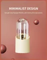 Minimalist small pet hanging water bottle for hamsters and rabbits in elegant cream finish - Beige - Water Bottle Style