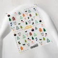 Christmas nail art stickers featuring Santa, reindeer, and snowflakes model TS-3288 - TS-3288 Christmas Rhapsody