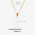 Collana sole in acciaio inossidabile placcata oro 18K con catena 40cm e peso 4g - Collana Sole Oro