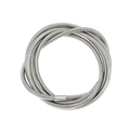 Detailed view of silver snake chain bracelet featuring multilayered spiral design and clasp - 5 Rows / Silver