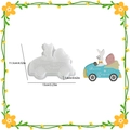 Stampo in silicone con coniglietto pasquale in auto incluse misure ed esempio di creazione - Coniglio in Piccola Auto