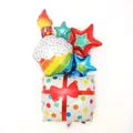 Grande palloncino in alluminio a forma di gelato e regalo per feste di compleanno - Scatola Regalo Torta di Candele a Stella