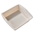 Stampo quadrato in silicone crema con manici per cottura in forno e pasticceria - Quadrato Bianco