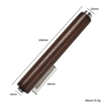 Brown wooden nail magnet wand with silver metal clips and 108mm dimensions info - Cigar Magnet (3-in-1)