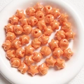 Star-shaped beads in iridescent light orange finish for DIY jewelry and crafts - 16mm (Hole approx 2.5mm) / Orange
