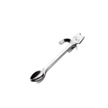 Silver stainless steel creative cat shaped coffee spoon with hanging handle design - Cat / Silver
