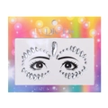 Glittering crystal face jewels stickers for children's stage makeup decoration - Style DE-2-2 / Clear