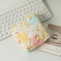 Quilted floral sanitary pouch with patchwork design and character patterns for women - Colorful Puzzle Girl