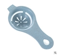 Blue-grey plastic egg white separator with textured finish and hanging hole design - Wheat Blue