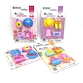 Girl series 8-009 creative assembly erasers with camera, hat, and handbag shapes - Leisure Girl Series
