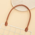 Vintage brown PU leather bag handle with dual-hole installation for DIY handbags - Earthy Yellow / 40cm*1.6cm