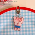 Porte-clés tigre musclé mignon en acrylique avec fermoir argenté de taille 3,5x4,5cm - Tigre fitness
