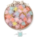 Colorful 15mm frosted acrylic clover beads for DIY jewelry making and bracelets - Mixed Colors Frosted Four-Petal Flower 15mm (10pcs)
