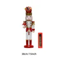 38cm candy theme nutcracker king with sweets tray and cane for Christmas decor - Candy Cane(TN3847)