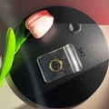 Anello dorato regolabile in sacchetto trasparente anti-ossidazione 5x7 con chiusura - Stile Sottile / Extra Piccolo