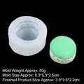 Silicone macaron mold dimensions with weight 40g and finished product size 3.5cm - 5# 15-372 / Clear
