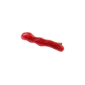 Fermaglio per capelli ondulato rosso effetto marmo con molla in metallo oro - Rosso (Forma a onda)