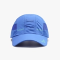 Sky blue quick-dry baseball cap featuring purple mesh vents and Dingmei logo design - Adjustable / Blue