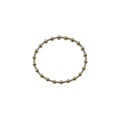 Detailed view of two-tone gold and silver beaded bracelet with polished metallic finish - Mixed Gold and Silver Bracelet